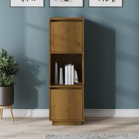 Buffet,Buffet Commode de salon/séjour Marron miel 38x35x117 cm Bois massif de pin -TZ49897