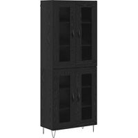 Armoire Haut de rangement - Armoire De Chambre Chêne noir 69,5 x 34 x 180 cm Bois d'ingénierie fr8410 - Maison La Vie