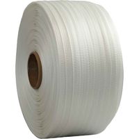 Tecplast – Feuillard de cerclage tressé 19 mm x 500 m renforcé – Résistance 750 kg – Pour arrimage et palettisation charges lourdes – Insensible aux UV et humidité