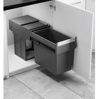 Poubelle de cuisine encastrable 28L Hailo AS Tandem
