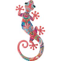 Signes Grimalt Lagarto Jardin Figurine Lézard Rose - 30x14x1cm