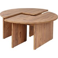 Couchtisch aus Holz "Moira" 90 x 90 x 41 cm - Atlantische Kiefer