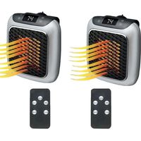 Heater, Chauffage Électrique Mural, Appareil de Chauffage enfichable, Appareil de Chauffage en céramique avec télécommande, Mini-chauffage pour prise murale,Mural Home Bedroom Office