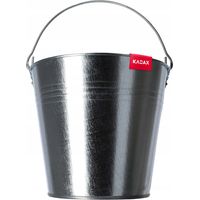 KADAX Cubo de jardín de metal galvanizado 15 L