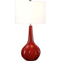 Lampada da tavolo lampada da comodino lampada da comodino H 71,5 cm vaso in ceramica bianca nickel