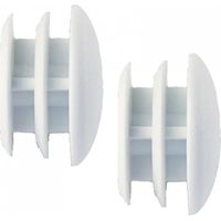 Tappo finale per armadio diametro 16mm, 2 pezzi, bianco