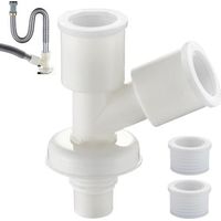 Raccord de tuyau de vidange, raccord de tuyau de machine à laver, adaptateur de raccordement de plomberie étanche pour rallonge de tuyau, accessoire de remplacement de machine à laver de salle