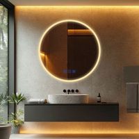 MAERTS-E 900mm Round LED Bathroom Mirror with Demister Bluetooth