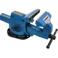 Dolex – Etau pour perceuse à colonne – Mors interchangeables 105mm – Capacité de serrage 130mm – Base tournante en acier – Serrage horizontal tubes