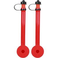 2PCS Gilet de Sauvetage PVC Léger Gonflage Automatique Accessoire pour Sports Nautiques