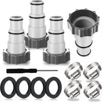 Adaptateur Tuyau Piscine, Adaptateur Piscine, Adaptateur Tuyau Piscine, Raccord pour Tuyau Piscine Ø 32 et 38 mm