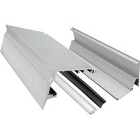 Kit de profilés en aluminium 900KPRO1LT L= 4500 mm. Profil de poutre télescopique, poutre principale, revêtement anodisé, rail, profil en caoutchouc anti-vibration