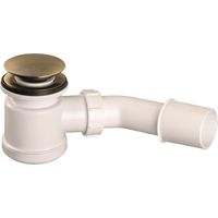 Sifone doccia Click-clack da 50 mm, colore ottone anticato