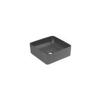 Vasque à poser en céramique - Gris - L 37 x P 37 x H 13 cm - Livraison gratuite