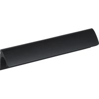 Siro Anhor Möbelgriff LA192mm - Griff Breite 328mm inklusive Schrauben M4x25mm, Aluminium schwarz matt eloxiert