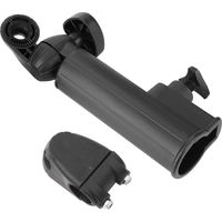 Support d'ombrelle pour chariot de golf, support en plastique noir pour vélo ou chariot de poussette.