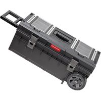 Toolbrothers RHINO XXL Carro ECO Longer Work+ 50 l Caja de herramientas IP66 con ruedas sobre eje metálico y doble asa telescópica