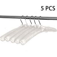 Cintres rembourrés en satin blanc – Lot de 4 cintres élégants pour robes de mariée, pulls en soie et vestes, sans bosse, doux au toucher