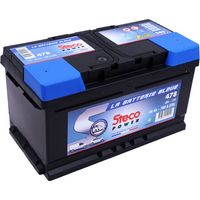 Batterie 12V 80Ah 780A – 478 – Technologie plomb-acide – Longueur 315mm – Pour applications solaires et éoliennes – Steco
