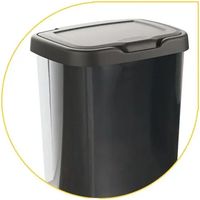 Mülltrennung Jive mit Fußpedal 39,2 x 29,6 x 63,4 cm, 40 l, metallisch glänzend