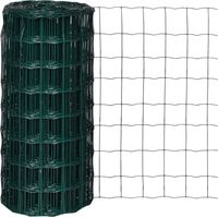 Vidaxl – Clôture euro en acier 25 m – Hauteur 0,8 m – Fil d'acier 1,8 mm avec revêtement PVC – Protection contre rouille et UV