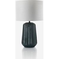 Tischlampe Vivara aus Keramik mit Stoffschirm