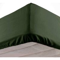Drap housse 1 personne 90 x 190 cm microfibre unie oscar Kaki