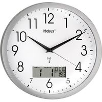 Mebus 19422 Radio Controlled Wall Clock Despertadores electrónicos, Multicolor, Único