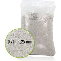 Sable de filtration de piscine 25 kg – Quartz 0,71 - 1,25 mm – Conforme norme DIN EN 12904 – Purifié et séché – Quarzwerke Gmbh