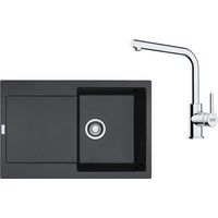 Franke Sets - Küchenset G259O, Fragranitspüle MRG 611 und Armatur FS 3230.031, Onyx/Chrom 114.0700.721