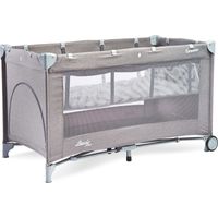 Caretero Basic Plus cuna de viaje gris portátil 2 en 1