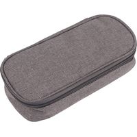 Sacoche isotherme grise pour transport d'insuline, pochette médicale réfrigérée portable, étui de protection pour seringue.