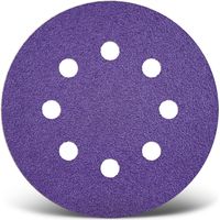MENZER Titanium HD Klett-Schleifscheiben, 115 mm, 8-Loch, f. Exzenterschleifer, Keramik-Mix (50 Stk.) K2000
