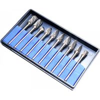 Router Bit - Carbide Rotary Burr Set - For Metalworking Wood Plastic Engraving Milling Polishing - 10 Pieces