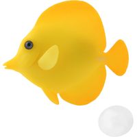 Poisson lumineux artificiel drôle, décoration aquarium résine brillante pour bac à poissons