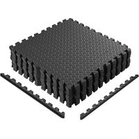 TAPPETINO FITNESS PER PALESTRA A PUZZLE SUPERFICIE DI PROTEZIONE PER PAVIMENTO SET 16 PEZZI 30 X 30 X 1,2 CM TATAMI PUZZLE