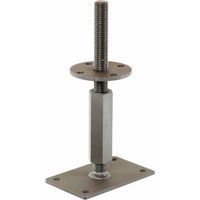 Pfostenträger M24 x 110 mm Höhen verstellbar 142 - 207 mm mit Gewinde