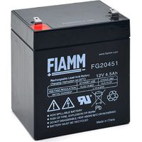 Batterie plomb AGM 12V 4.5Ah étanche – Technologie absorbée pour onduleurs et systèmes d'alarme – Dimensions 90x70x106mm – Poids 1.58kg – Fiamm