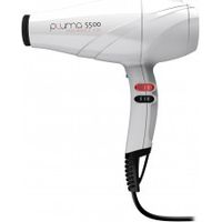 Ga.ma SH1609 Pluma 5500 Asciugacapelli 2400W Motore AC Ion Plus 3 Temperature 2 Velocita' 2 Bocchette Diffusore colore Bianco