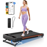 Merach – Tapis de marche électrique incliné 12% – 1.25 CV – Écran LCD – APP connectée – Charge max 180 kg – Surface 104,5 x 42,5 cm