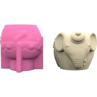 Geometrische Silikonform zum Selbermachen für Blumentöpfe und Aufbewahrungsboxen für Sukkulenten. Dekoration