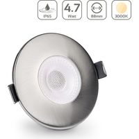 LED Einbaustrahler IP65 4,7W - Farbe: silber - Lichtfarbe: 3000K