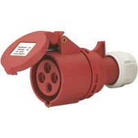 Presa Mobile Industriale 380V 16A 3P+T IP44 Rossa Maurer