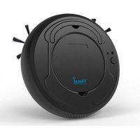 Aspirateur robot, Robot Laveur, Aspirateur robot 3 en 1, 1200MAH, 3W, 3.7V, Noir, KINSI