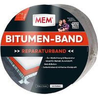 MEM Bitumen-Band 10,0 m x 7,5 cm Alufarben Dichtungsband aluverstärkt