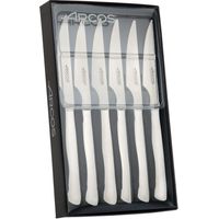 Jeu de couteaux Loins Arcos de Table 378200 monobloc d'une pièce d'acier inoxydable, lame de 11 cm en coffret cadeau de 6 pièces.