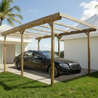 CARPORT IN LEGNO - DELAHAYE 15 m² - SENZA TETTO