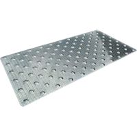 Meiser – Dalle de vigilance podotactile 825x420 mm – Aluminium grain de riz – Conforme normes NF P 98-351 et NF P 98-220-1 – Fixation facile
