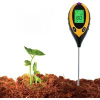 Testeur de sol 4-en-1 : Capteur de luminosité, de température et d'humidité du sol — Un instrument de mesure complet pour l'acidité et l'alcalinité du sol (pH)