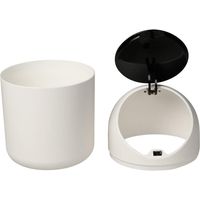 Poubelle de bureau, petite poubelle en plastique avec couvercle, poubelle de comptoir